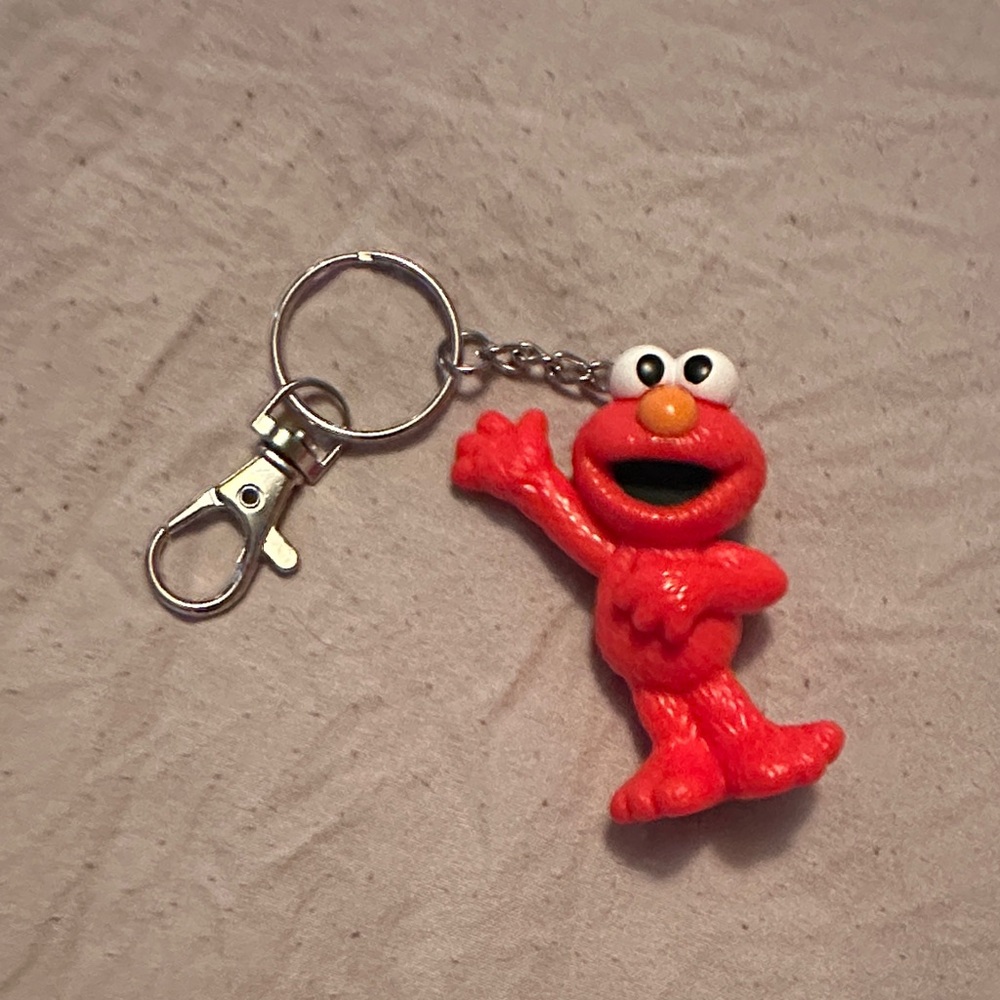 Sesame Street Red Elmo Keychain Figure